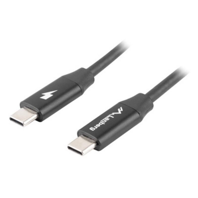 Lanberg CA-CMCM-40CU-0010-BK cable USB USB 2.0 1 m USB C Negro