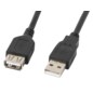 Lanberg CA-USBE-10CC-0007-BK cable USB USB 2.0 0,7 m USB A Negro