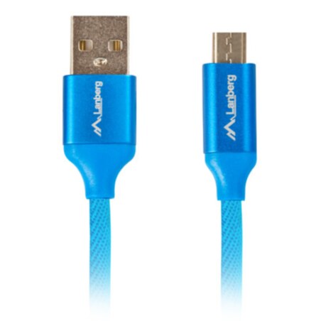 Lanberg CA-USBM-20CU-0018-BL cable USB USB 2.0 1,8 m Micro-USB A USB A Azul