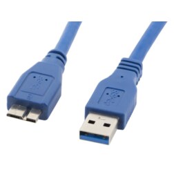 Lanberg CA-US3M-10CC-0005-B cable USB 0,5 m Micro-USB A USB A Azul