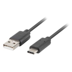 Lanberg CA-USBO-31CU-0010-BK cable USB 1 m USB 3.2 Gen 1 (3.1 Gen 1) USB A USB C Negro