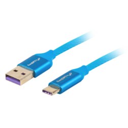 Lanberg CA-USBO-21CU-0010-BL cable USB USB 2.0 1 m USB A USB C Azul