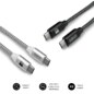 SUBBLIM PACK 2 CABLES USB TIPO USB-C A USB-C 1 M BLACK/SILVER