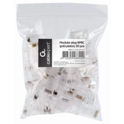 Gembird PLUG3UP6/50 conector RJ-45 Transparente