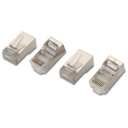 AISENS A139-0298 conector RJ-45 Acero inoxidable, Transparente