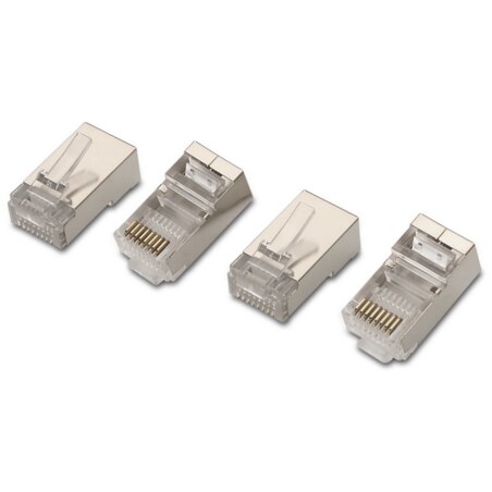 AISENS A139-0298 conector RJ-45 Acero inoxidable, Transparente