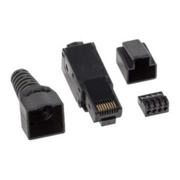 Lanberg PLU-6000TL conector RJ-45 Negro