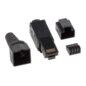 Lanberg PLU-6000TL conector RJ-45 Negro