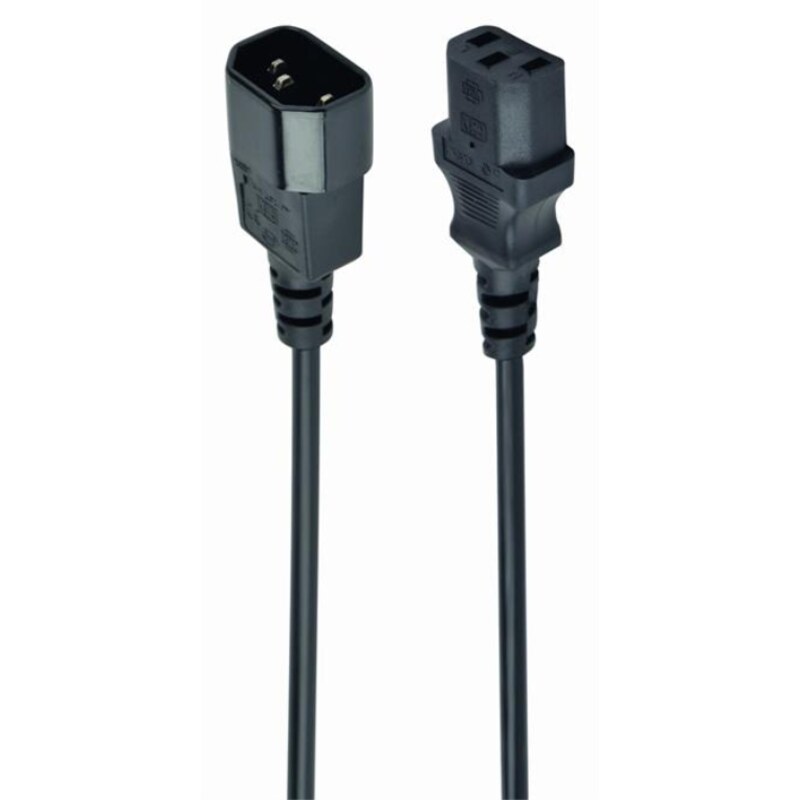 Gembird PC-189-075-1.8M cable de transmisión Negro 1,8 m C13 acoplador C14 acoplador