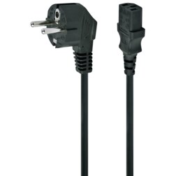 Gembird PC-186-VDE-3M power cord with VDE approval 3 meter Negro