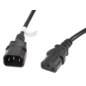 Lanberg CA-C13E-11CC-0030-BK cable de transmisión Negro 3 m C13 acoplador C14 acoplador