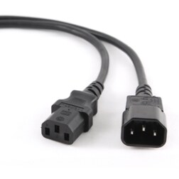 Gembird PC-189 cable de transmisión Negro C14 acoplador