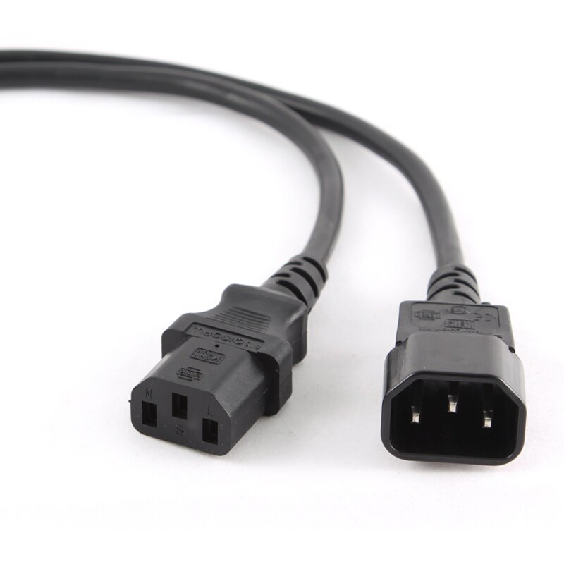 Gembird PC-189 cable de transmisión Negro C14 acoplador