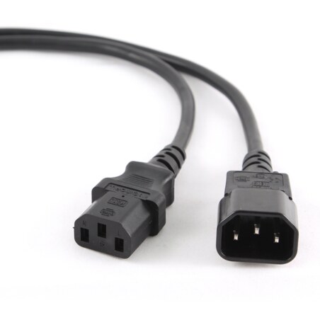 Gembird PC-189 cable de transmisión Negro C14 acoplador