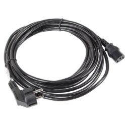 Lanberg CA-C13C-11CC-0100-BK cable de transmisión Negro 10 m C13 acoplador CEE7/7