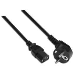AISENS A132-0167 cable de transmisión Negro 1,5 m CEE7/7 C13 acoplador