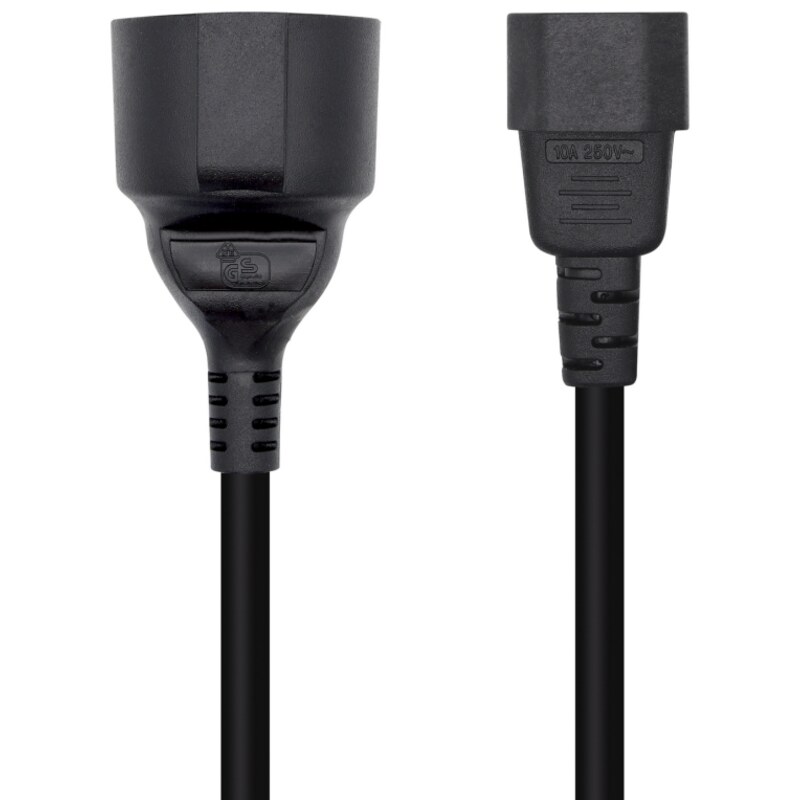 AISENS Cable Alimentación 16A, C14/M A CEE7/H, 25cm