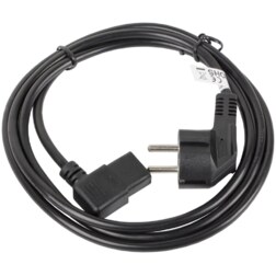 Lanberg CA-C13C-12CC-0030-BK cable de transmisión Negro 3 m CEE7/7 IEC 320
