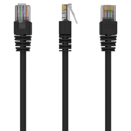 Gembird Patch Cord Cat.5e UTP 0.25m cable de red Negro 0,25 m Cat5e U/UTP (UTP)