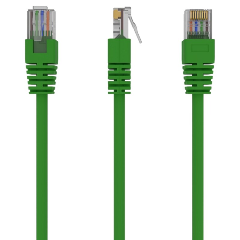 Gembird PP12-1M/G cable de red Verde Cat5e