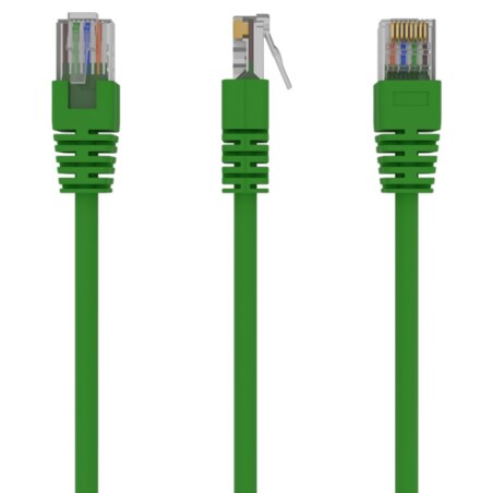 Gembird PP12-1M/G cable de red Verde Cat5e