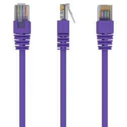 Gembird RJ45/RJ45 Cat5e 0.25m cable de red Púrpura 0,25 m U/UTP (UTP)