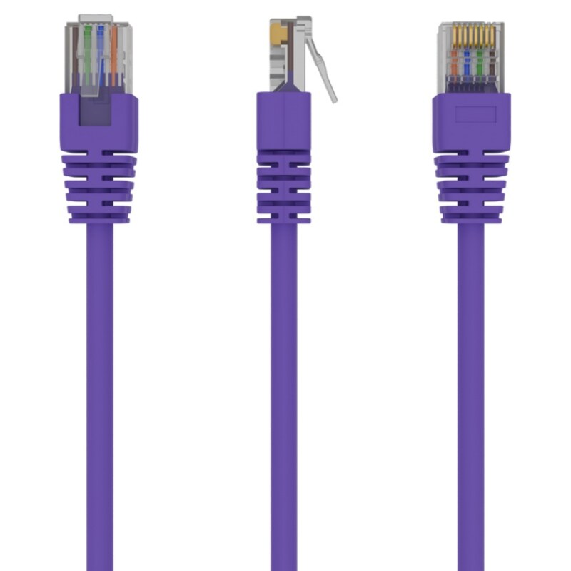 Gembird RJ45/RJ45 Cat5e 1m cable de red Púrpura U/UTP (UTP)