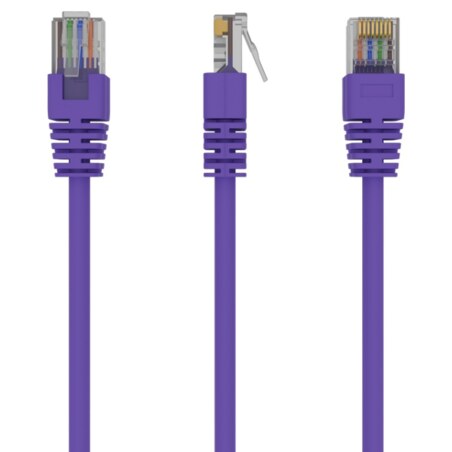 Gembird RJ45/RJ45 Cat5e 1m cable de red Púrpura U/UTP (UTP)