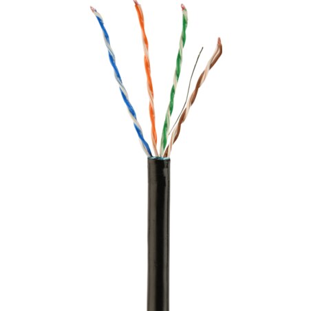 Gembird CAT5e FTP 305m cable de red Negro F/UTP (FTP)