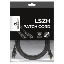 Gembird PP6A-LSZHCU-BK-3M cable de red Negro Cat6a S/FTP (S-STP)
