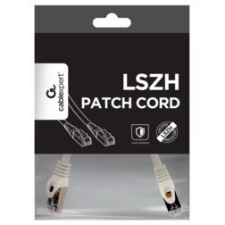 Gembird PP6A-LSZHCU-W-0.25M cable de red Blanco 0,25 m Cat6a S/FTP (S-STP)