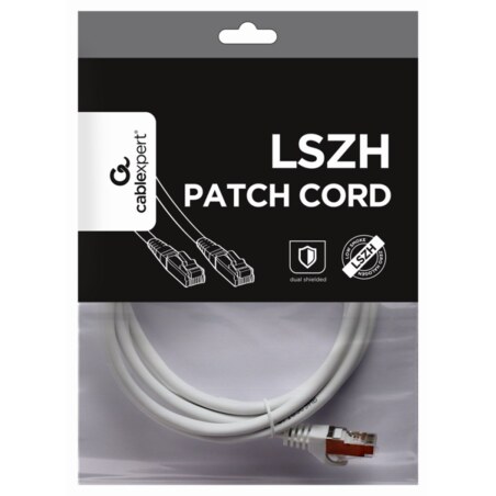 Gembird PP6A-LSZHCU-W-2M cable de red Blanco Cat6a S/FTP (S-STP)