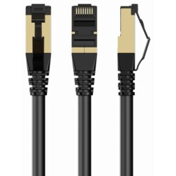 Gembird PP8-LSZHCU-BK-1M cable de red Negro Cat8 S/FTP (S-STP)