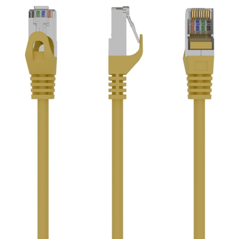 Gembird PP6-0.25M/Y cable de red Amarillo 0,25 m Cat6 F/UTP (FTP)
