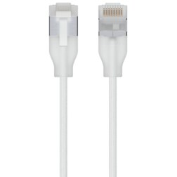Ubiquiti UACC-Cable-Patch-EL-C6A-3M-W cable de red Translúcido, Blanco Cat6a