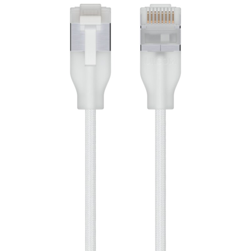 Ubiquiti UACC-Cable-Patch-EL-C6A-3M-W cable de red Translúcido, Blanco Cat6a