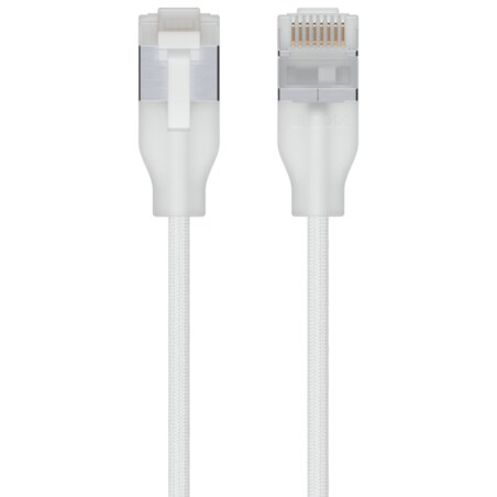 Ubiquiti UACC-Cable-Patch-EL-C6A-3M-W cable de red Translúcido, Blanco Cat6a