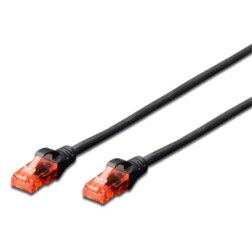 Ewent IM1014 cable de red Negro 2 m Cat6 U/UTP (UTP)