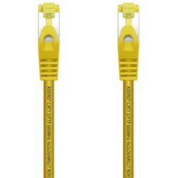 AISENS Cable De Red Latiguillo RJ45 LSZH Cat.7 600 MHz S/FTP PIMF AWG26, Amarillo, 0.5 m