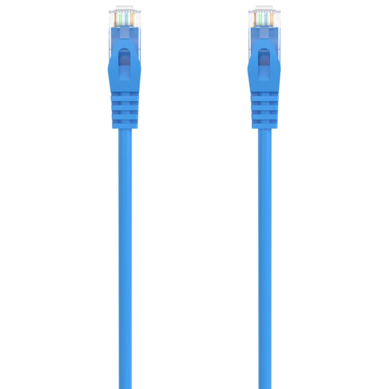 AISENS Cable de Red Latiguillo RJ45 LSZH Cat.6A 500 Mhz UTP AWG24, Azul, 1.5M