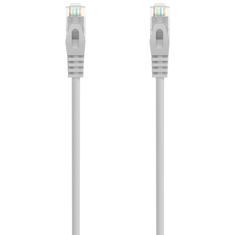 AISENS Cable de Red Latiguillo RJ45 LSZH Cat.6A 500 Mhz UTP AWG24, Gris, 1.5M