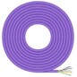 AISENS Cable de Red RJ45 LSZH Cat.6 UTP Rigido AWG23 CCA (Aleacion), Violeta, 100M