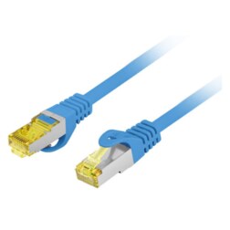 Lanberg PCF6A-10CU-0050-B cable de red Azul 0,5 m Cat6a S/FTP (S-STP)
