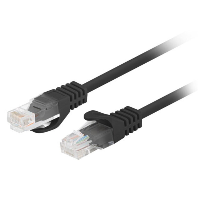 Lanberg PCU6-20CC-0025-BK cable de red Negro 0,25 m Cat6 U/UTP (UTP)