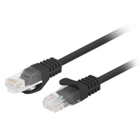 Lanberg PCU6-20CC-0025-BK cable de red Negro 0,25 m Cat6 U/UTP (UTP)