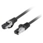 Lanberg PCF8-10CU-0100-BK cable de red Negro 1 m Cat8.1 S/FTP (S-STP)