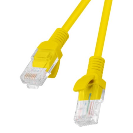 Lanberg PCU6-10CC-0300-Y cable de red Amarillo 3 m Cat6 U/UTP (UTP)