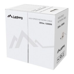 Lanberg LCU6-12CU-0305-S cable de red Gris 305 m Cat6 U/UTP (UTP)