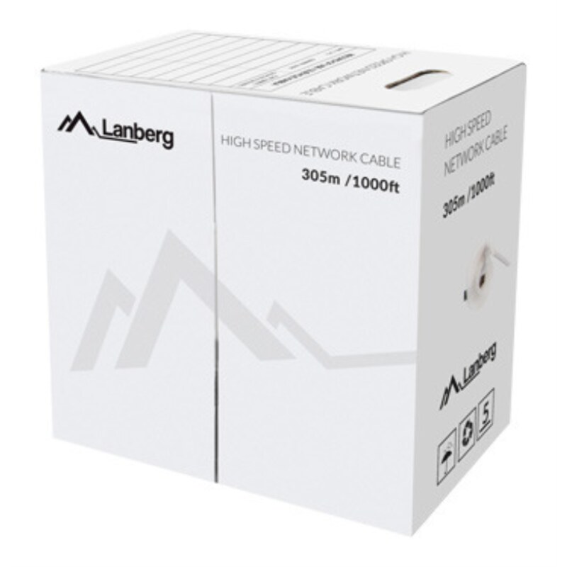 Lanberg LCU6-12CU-0305-S cable de red Gris 305 m Cat6 U/UTP (UTP)