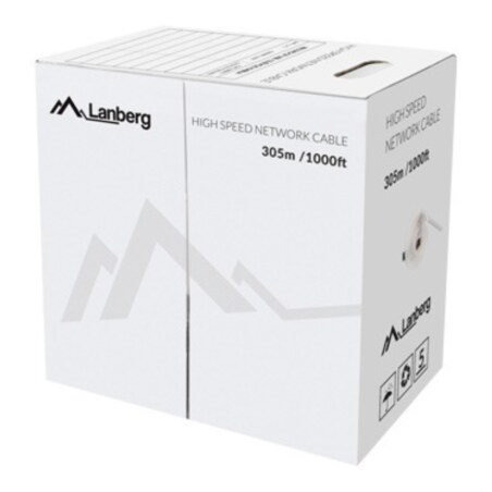 Lanberg LCU6-12CU-0305-S cable de red Gris 305 m Cat6 U/UTP (UTP)